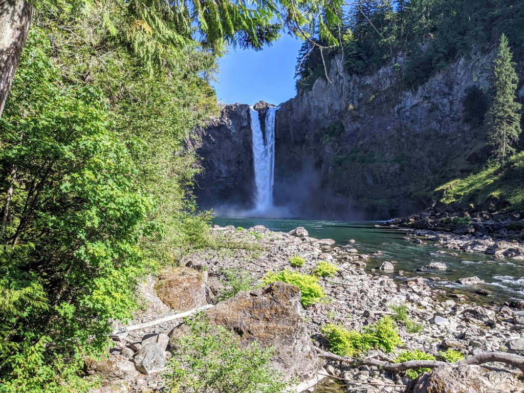 Snoqualmie Falls from the bottom