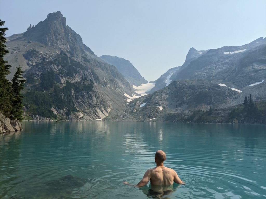 Swimming in Jade Lake