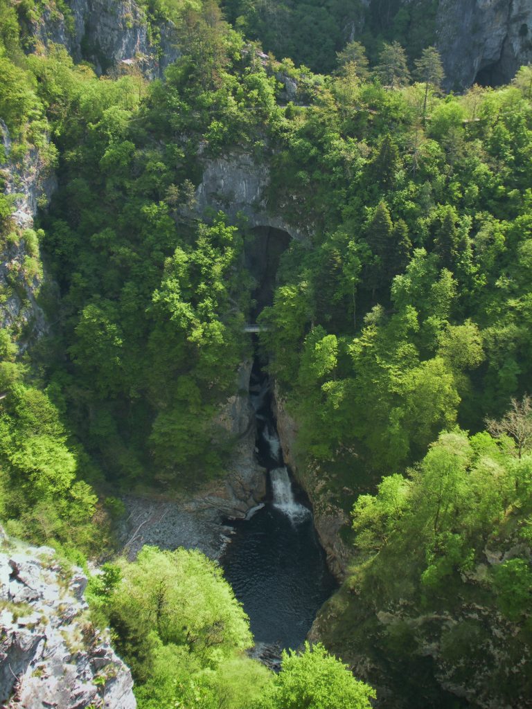 A view from on high around the Skocjan Caves