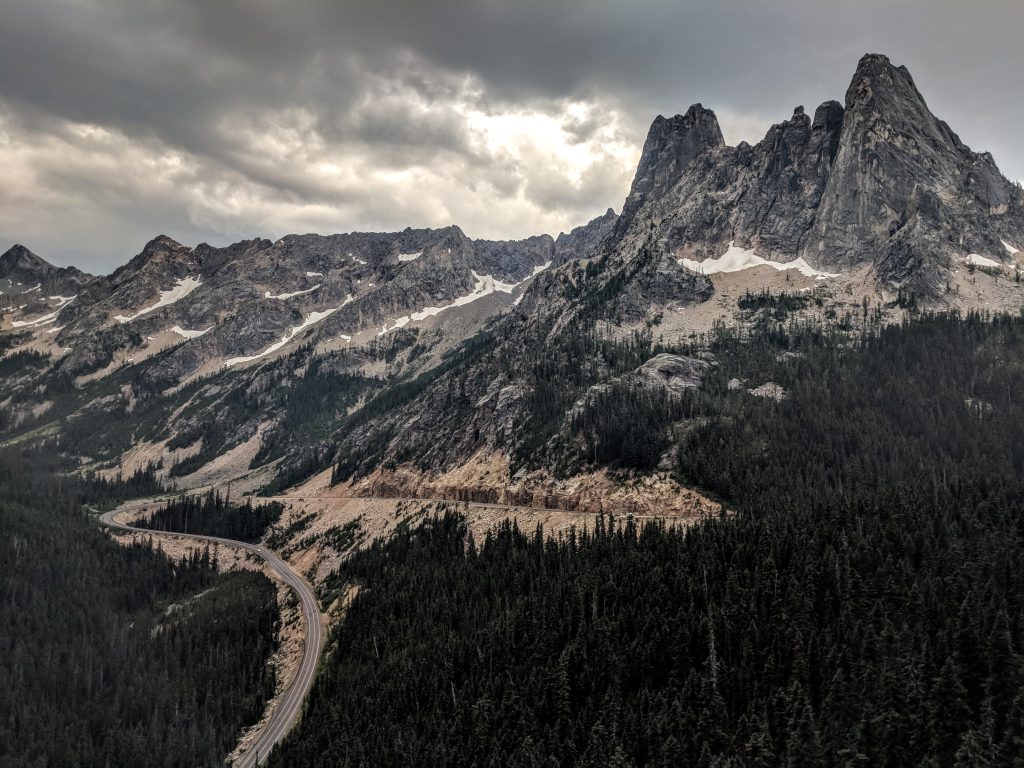 Liberty Bell from Washington Pass Overlook