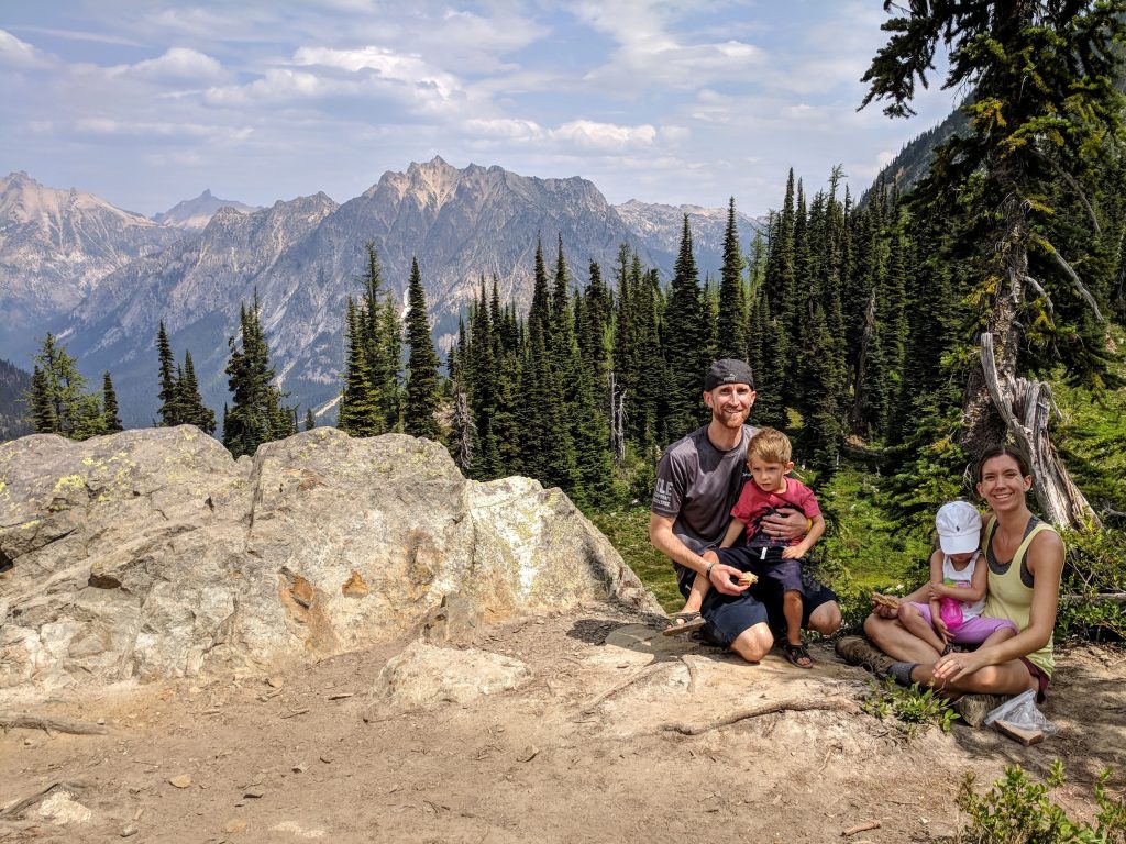 Lunch break in the North Cascades