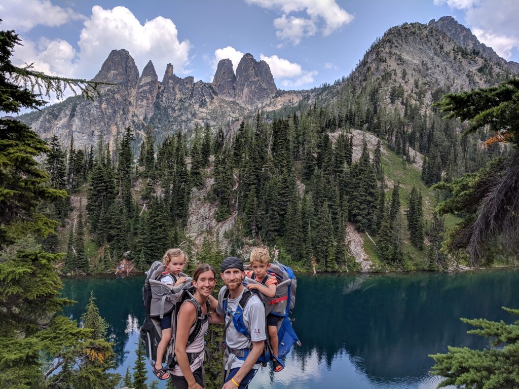 Overlooking Blue Lake in North Cascades