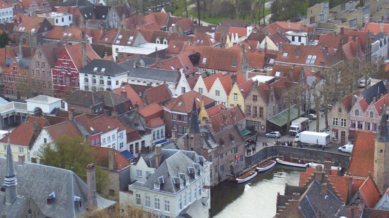 Bruges, Belgium from the Belfry Tower