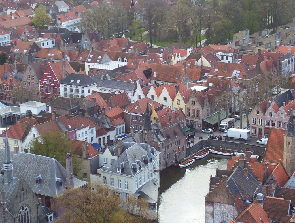 Bruges, Belgium from the Belfry Tower