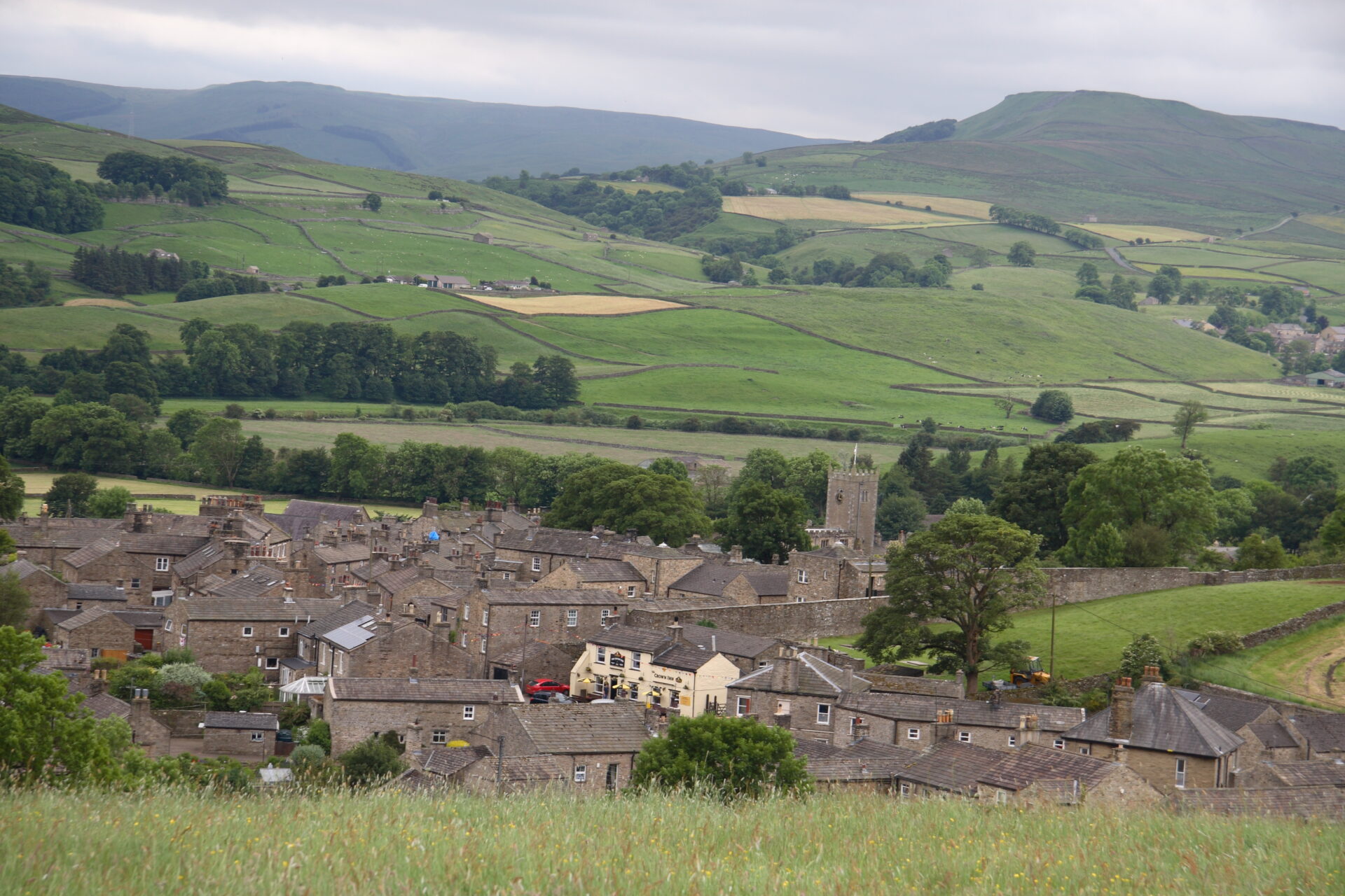 Typical landscape in the English countryside