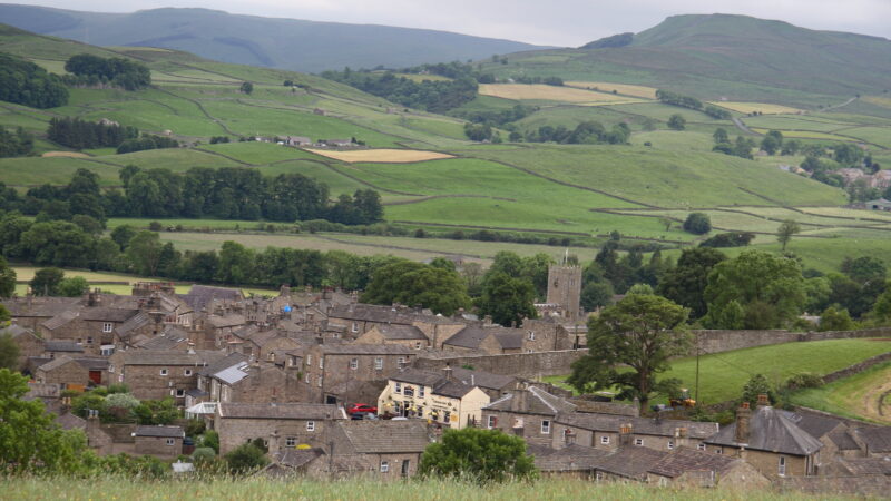 Typical landscape in the English countryside
