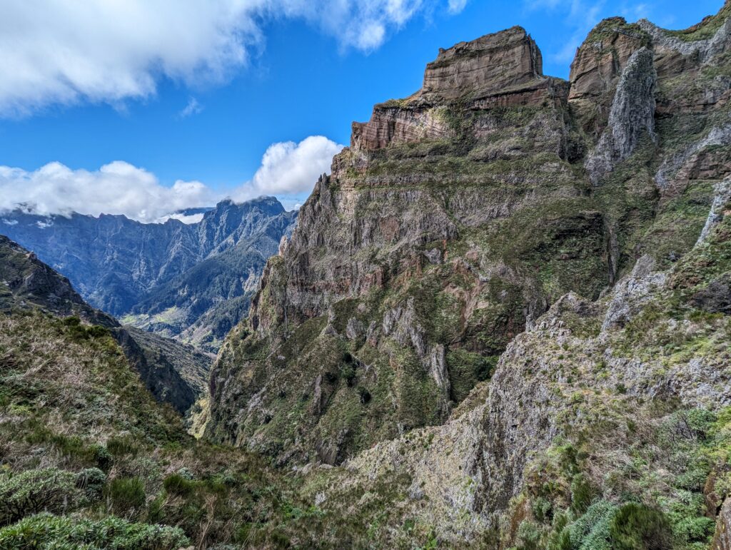A large mountainous outcropping on Madeira